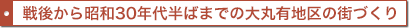 戦後から昭和30年代半ばまでの大丸有地区の街づくり